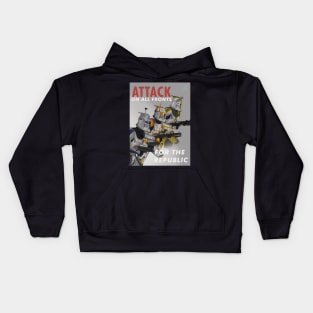 Attack on All Fronts Kids Hoodie